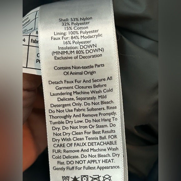 Eddie Bauer Sun Valley Down Parka Coat Women's Navy Blue Puffer Hood size L - Picture 10 of 13